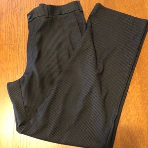 Vintage Men's Black Pin Striped Farah Dress Pants